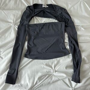 Stylish Gray Women's Top